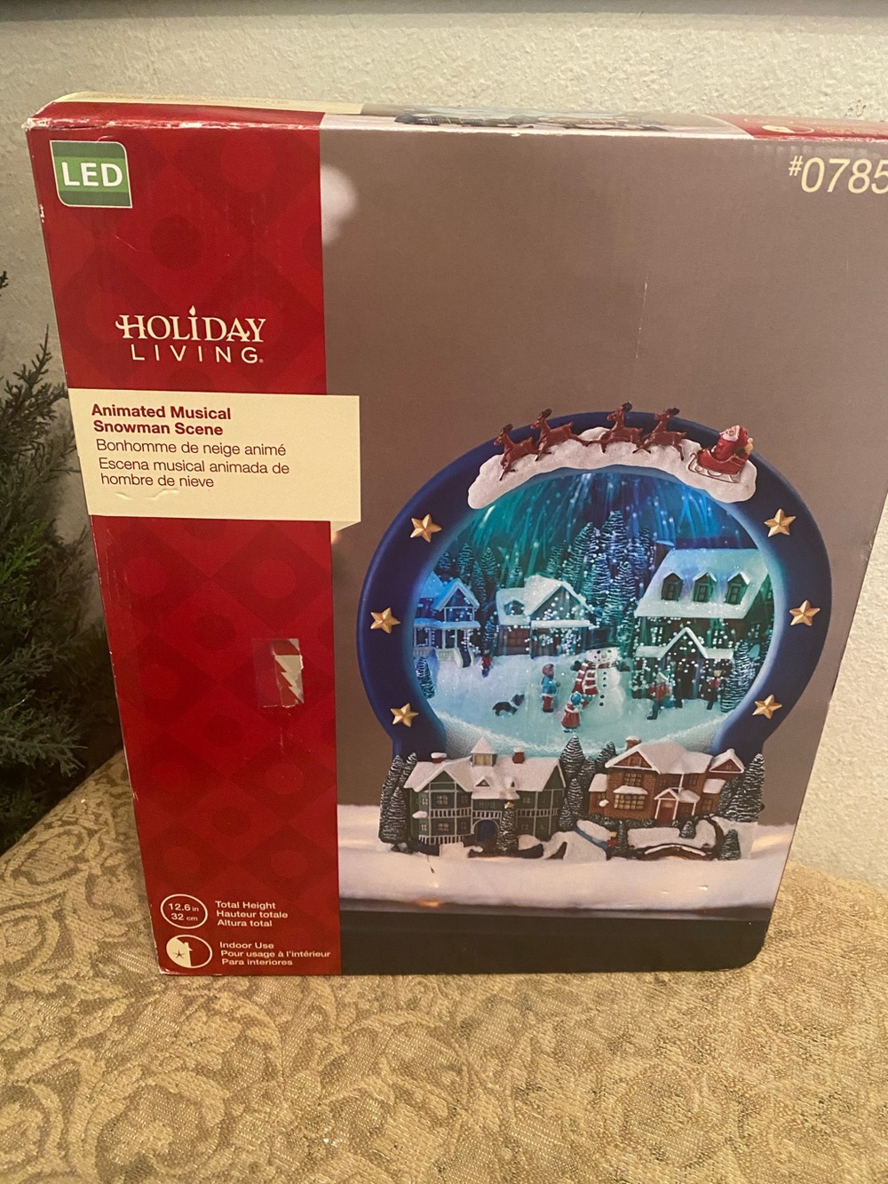 Holiday Living LED Animated Snowman Scene Holiday Decor - Blue